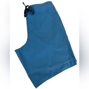 Patagonia Board Shorts Mens‎ Medium Blue Swim Trunks Stretch Hydro Planing Short